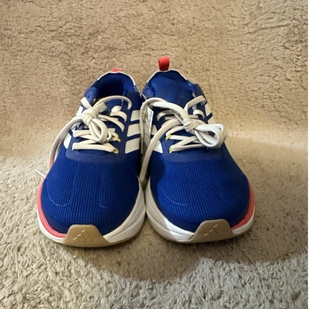 Adidas Jogit M Mens Running Shoes Blue Solar Red JR3887 Low Top Sneakers NEW
